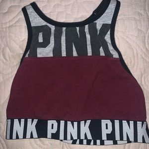 High neck VS PINK sports bra!
